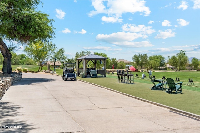 10252 E Butherus Dr, Scottsdale, AZ 85255 - view of property's community with a gazebo and a lawn