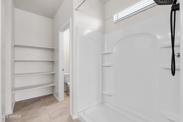 5269 E Gummite Dr, San Tan Valley, AZ 85143 - full bathroom featuring toilet, tile patterned flooring, and walk in shower