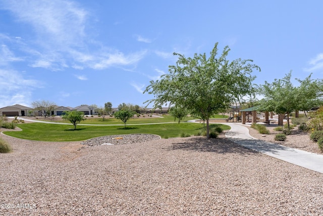 5269 E Gummite Dr, San Tan Valley, AZ 85143 - view of home's community with a lawn and playground community