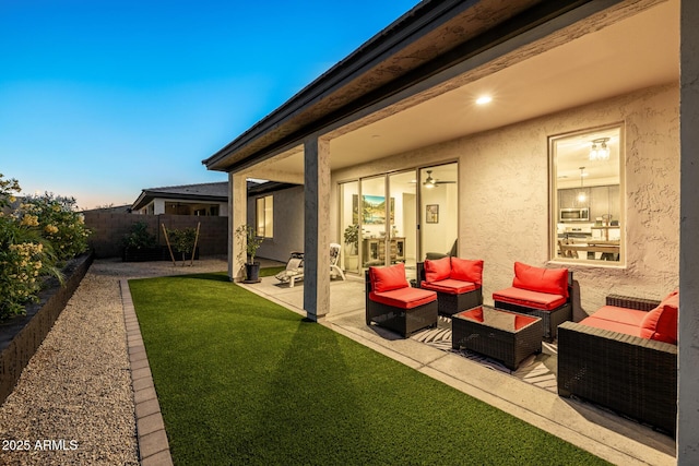 1567 W Camina Plata, San Tan Valley, AZ 85140 - view of patio featuring an outdoor hangout area