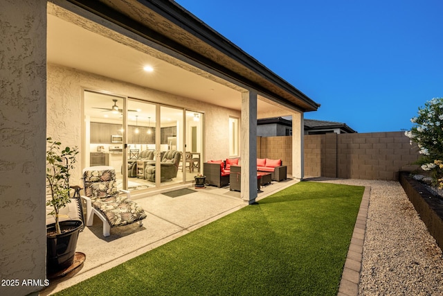1567 W Camina Plata, San Tan Valley, AZ 85140 - view of patio featuring an outdoor hangout area