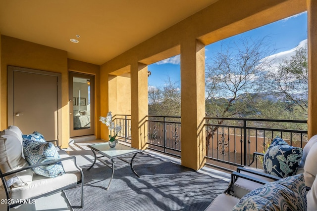 view of balcony