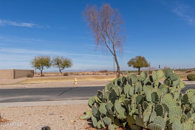 view of street featuring a rural view