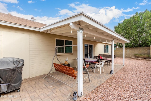 view of patio / terrace with grilling area