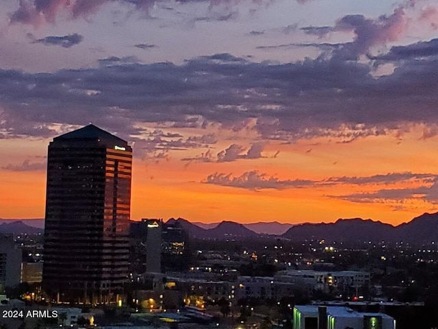 view of city with a mountain view