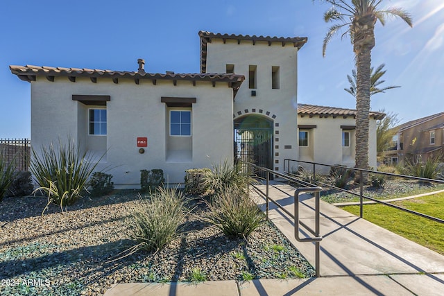 view of mediterranean / spanish house