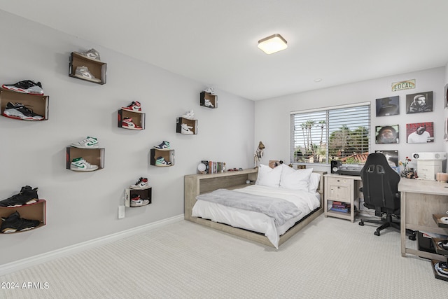 bedroom with carpet flooring