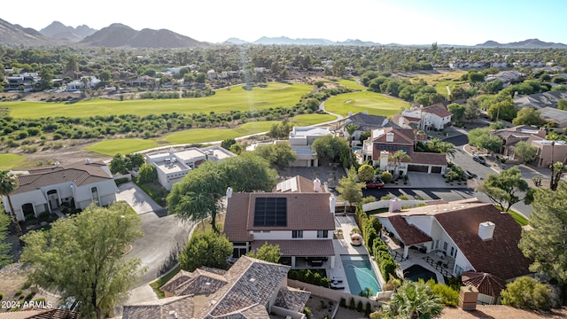 bird's eye view featuring a mountain view