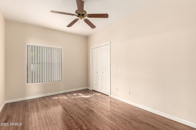 15602 N 19th St, Phoenix, AZ 85022 - spare room featuring ceiling fan and hardwood / wood-style floors