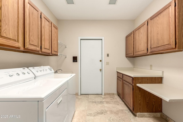 15602 N 19th St, Phoenix, AZ 85022 - laundry room with independent washer and dryer and cabinets