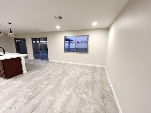 view of unfurnished living room