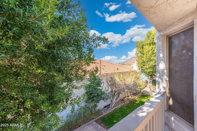 view of balcony