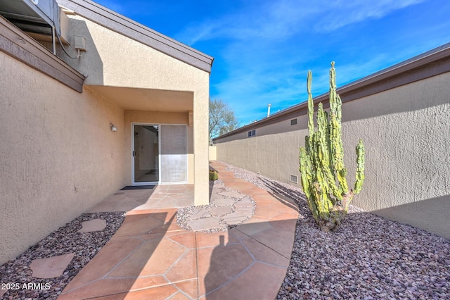 exterior space featuring a patio area