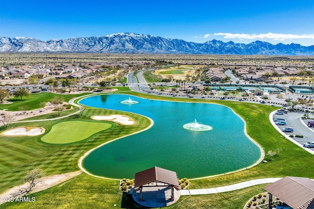 32128 S Bighorn Dr, Oracle, AZ 85623 - aerial view of residential area with a water and mountain view