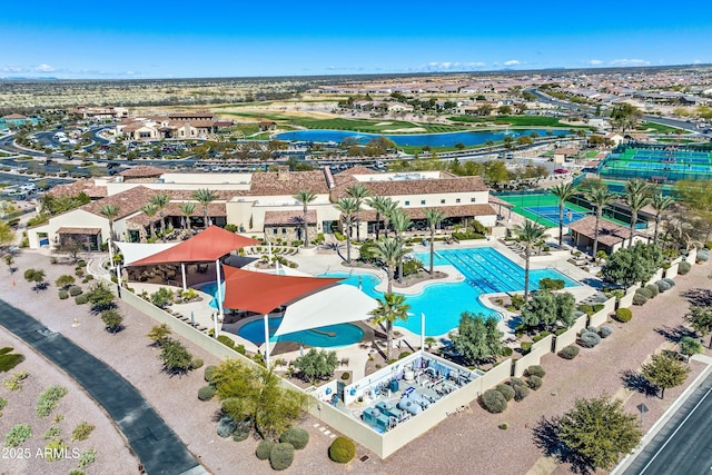 32128 S Bighorn Dr, Oracle, AZ 85623 - aerial view of a nearby body of water and a pool