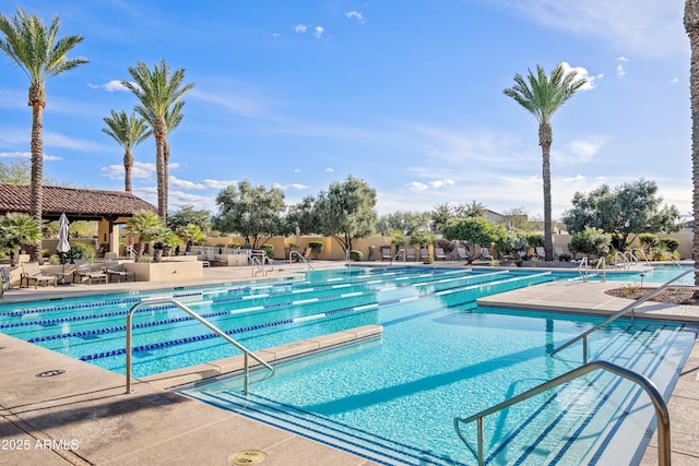 32128 S Bighorn Dr, Oracle, AZ 85623 - community pool featuring a patio area