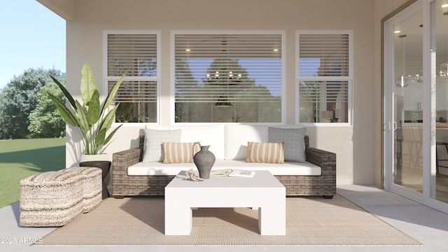 view of sunroom