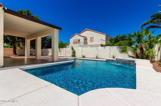 1710 S Aaron, Mesa, AZ 85209 - view of swimming pool featuring a patio area and a fenced backyard