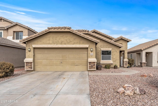 view of front of house featuring a garage