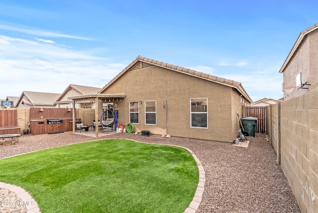 back of house featuring a patio area