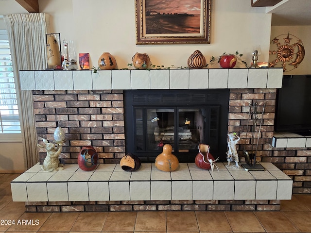 details with tile patterned floors