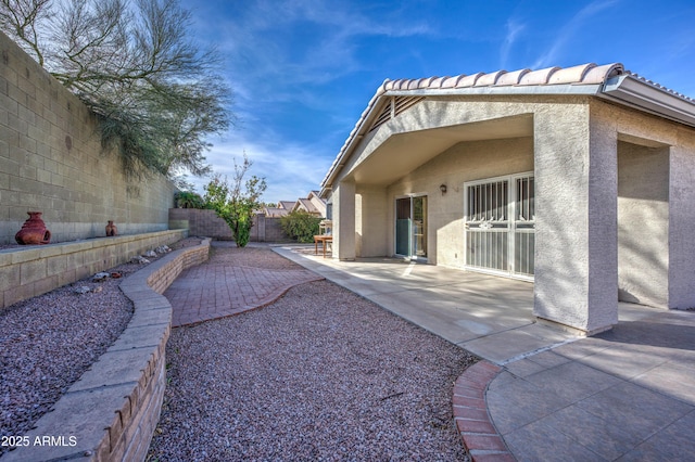 view of yard featuring a patio