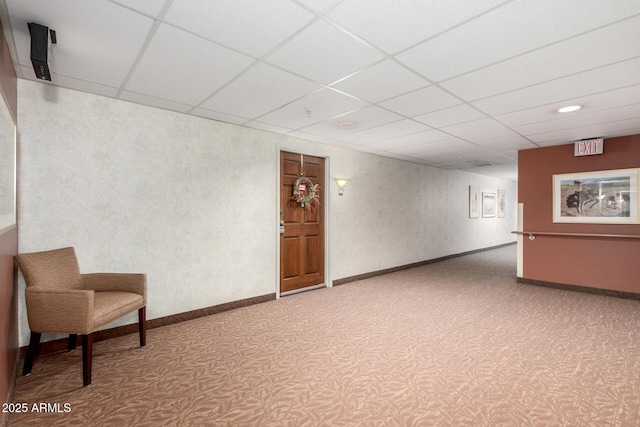 10330 W Thunderbird Blvd Unit C207, Sun City, AZ 85351 - basement featuring a paneled ceiling and carpet floors