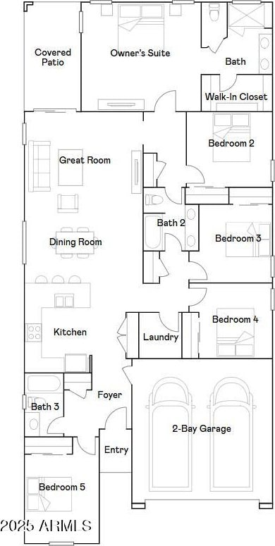 4963 S 233rd Dr, Buckeye, AZ 85326 - view of home floor plan