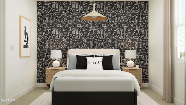 4963 S 233rd Dr, Buckeye, AZ 85326 - bedroom with wallpapered walls and baseboards