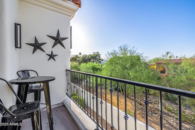 view of balcony