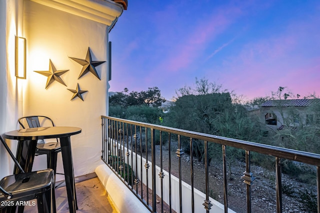 view of balcony