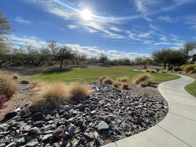 surrounding community with a lawn