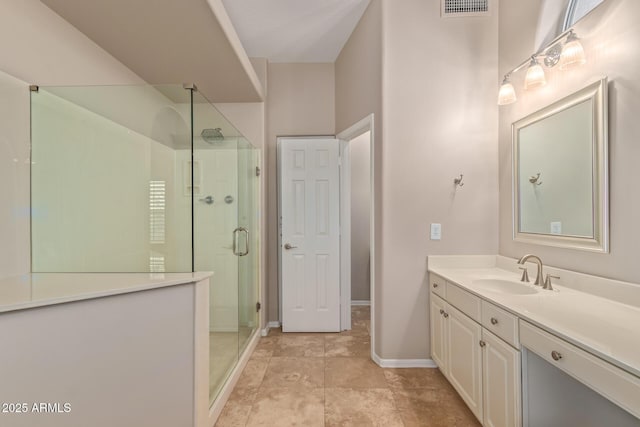 1211 E Desert Flower Ln, Phoenix, AZ 85048 - bathroom featuring vanity and a shower stall