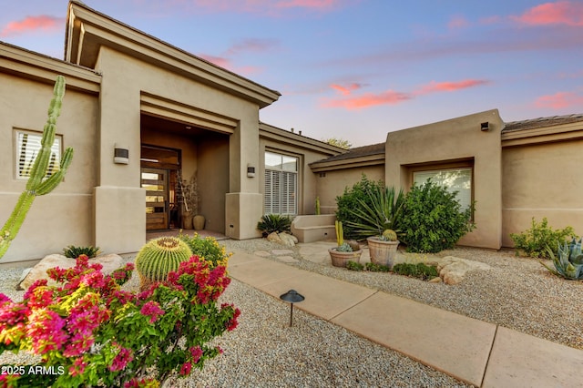 9534 E Monument Dr, Scottsdale, AZ 85262 - entrance to property with stucco siding