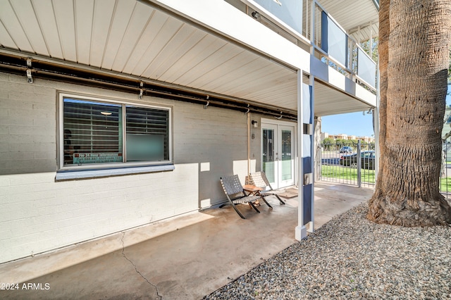 view of patio / terrace with french doors