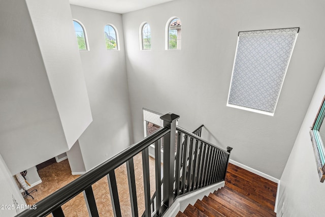 6245 W Maya Dr, Phoenix, AZ 85083 - stairs featuring wood finished floors and baseboards