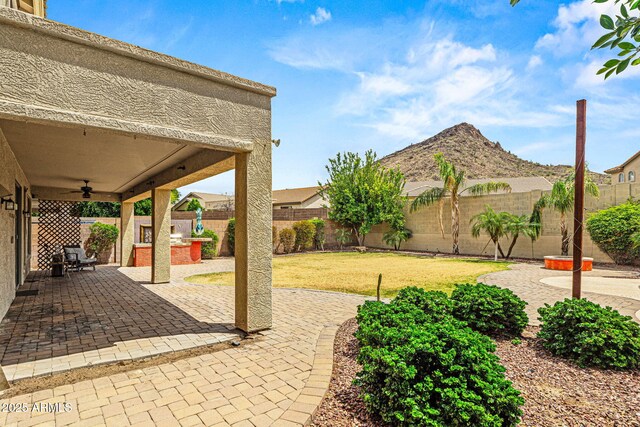 6245 W Maya Dr, Phoenix, AZ 85083 - view of patio / terrace featuring a ceiling fan