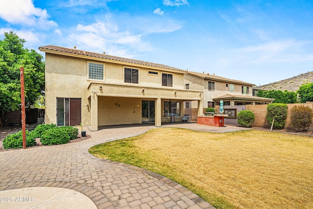 6245 W Maya Dr, Phoenix, AZ 85083 - back of property featuring stucco siding, a patio, and area for grilling