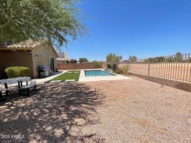 6557 S Classic Way, Gilbert, AZ 85298 - view of swimming pool with a fenced backyard and a patio area