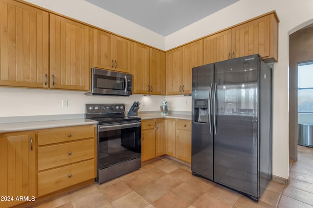 kitchen featuring black appliances