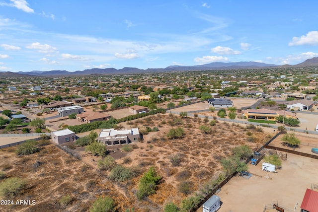 aerial view featuring a mountain view