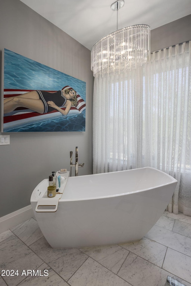 bathroom with a bathtub