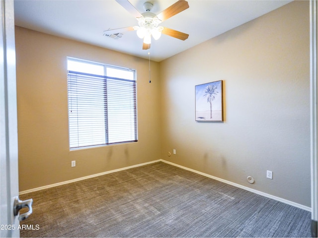 22986 S 208th St, Queen Creek, AZ 85142 - empty room featuring ceiling fan, baseboards, and carpet floors
