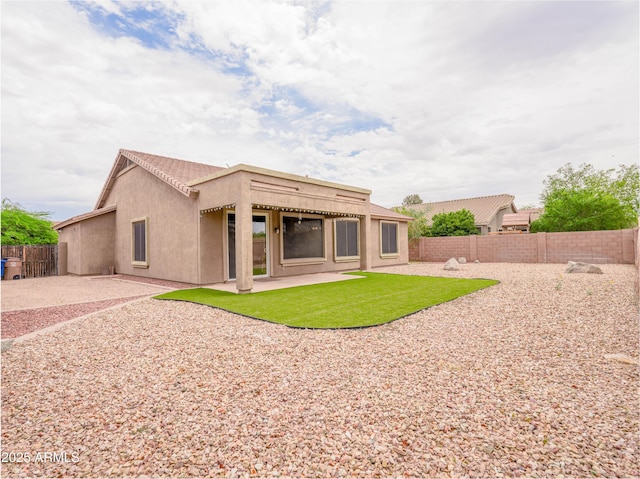 22986 S 208th St, Queen Creek, AZ 85142 - rear view of property with stucco siding and a patio