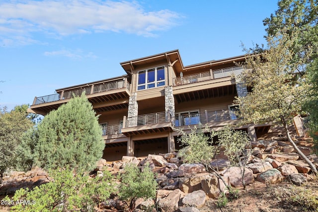 2800 E Morning Glory Cir, Payson, AZ 85541 - rear view of property with a balcony