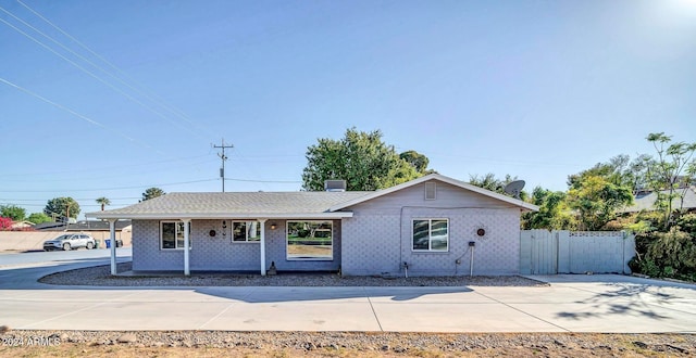 view of ranch-style house