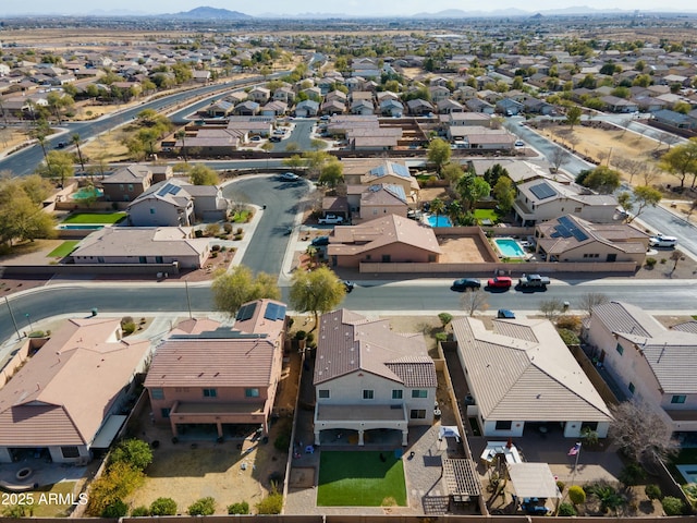 birds eye view of property featuring a residential view