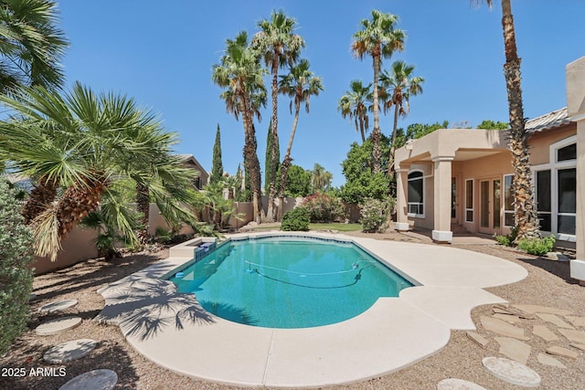 12183 E Mercer Ln, Scottsdale, AZ 85259 - view of pool featuring a patio area and a fenced backyard
