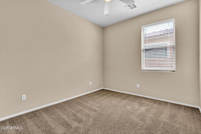 209 E Diamond Trl, San Tan Valley, AZ 85143 - empty room featuring carpet floors, baseboards, and ceiling fan