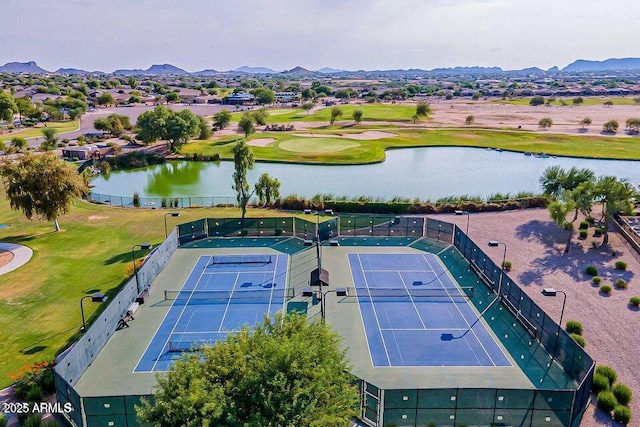 209 E Diamond Trl, San Tan Valley, AZ 85143 - aerial perspective of suburban area with a water and mountain view and a golf course